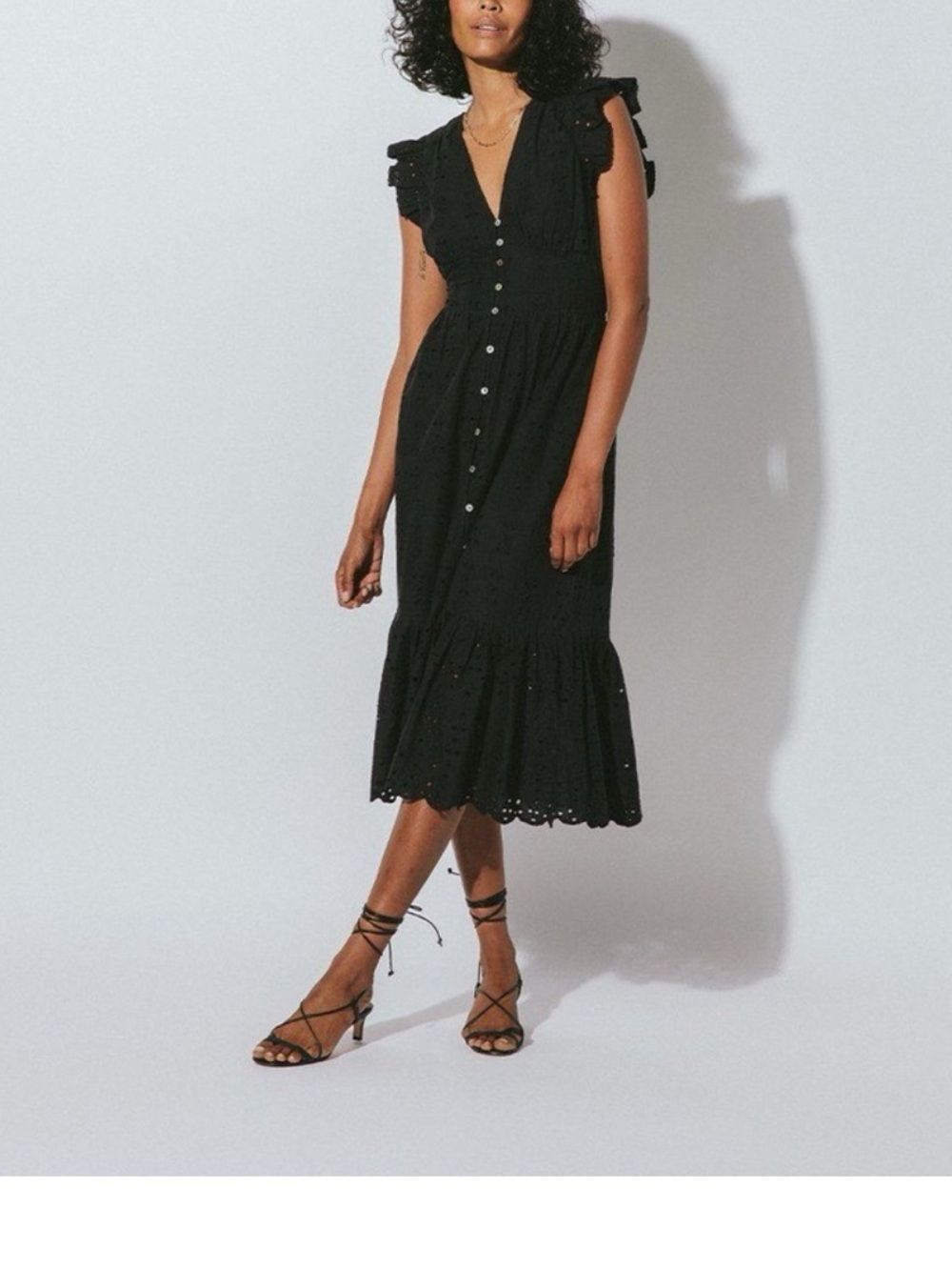 Cleobella Brielle Eyelet Midi Dress size S